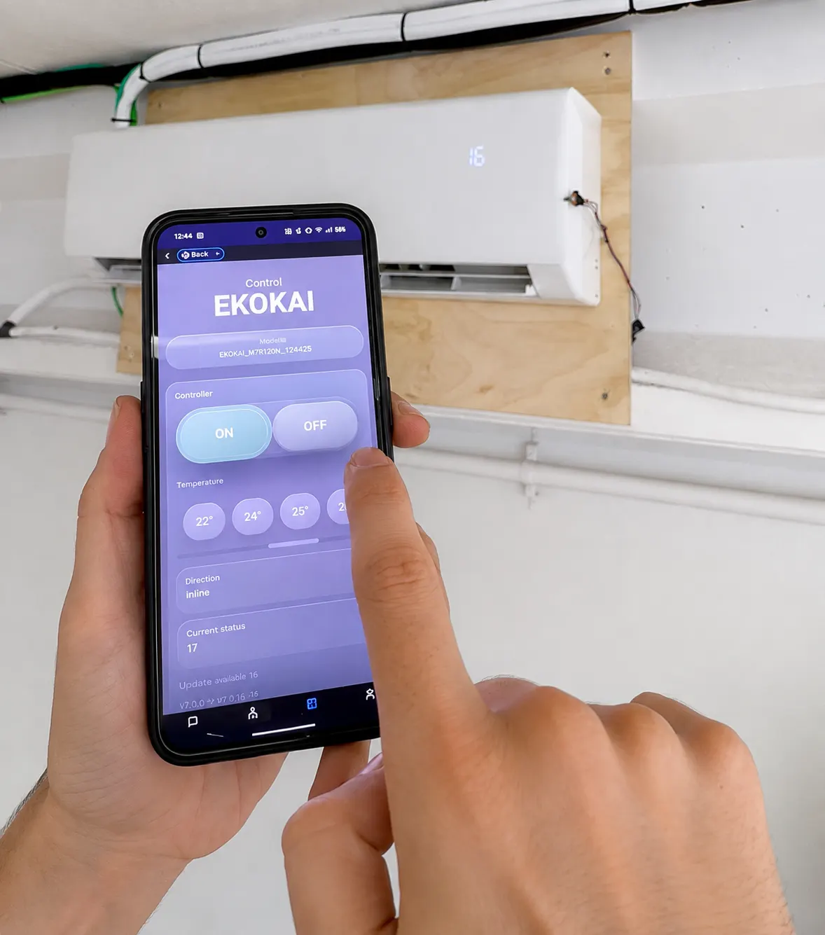 Connected climate control